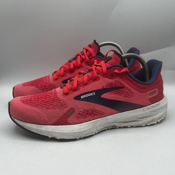 Brooks Launch 9 Womens Size 10 Pink/Blue Running Walking Shoes Athletic Sneakers - Picture 4 of 12